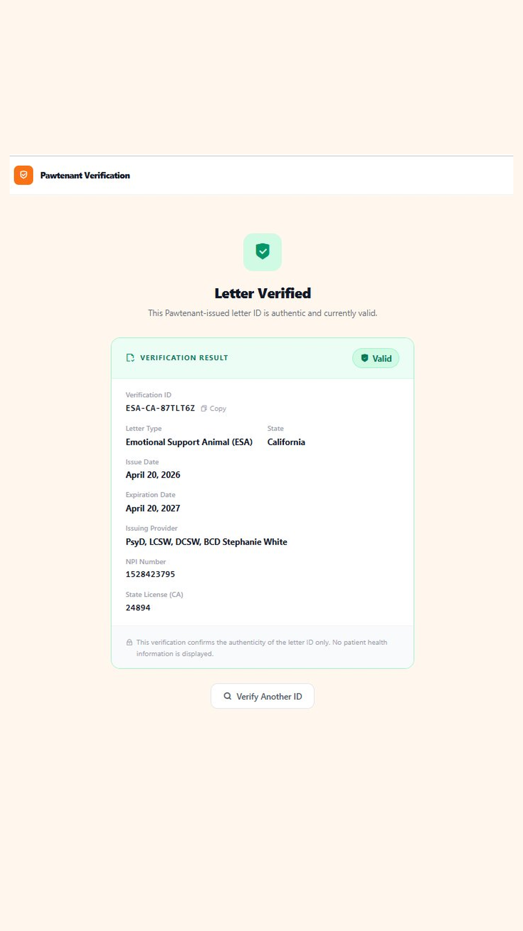 How ESA Letter Verification Works: PawTenant's Unique Landlord-Verifiable Letters How ESA Letter Verification Works: PawTenant's Unique Landlord-Verifiable Letters